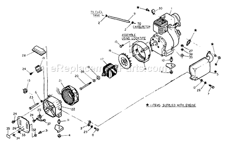 Page A Diagram and Parts List for 8845-0  Briggs and Stratton Generator